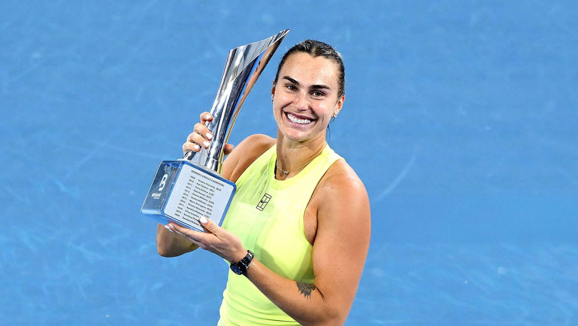 Tennis : Aryna Sabalenka remporte le tournoi international de Brisbane