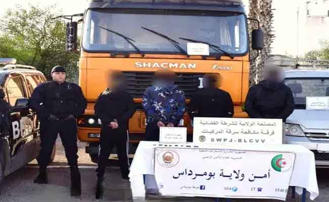 Démantèlement d&rsquo;un réseau de voleurs de véhicules à Boumerdès