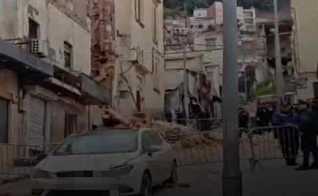 Sidi M&rsquo;hamed : 2 personnes secourues suite à l&rsquo;effondrement partiel d&rsquo;un immeuble