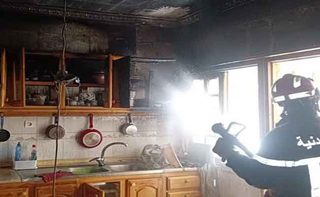 Sétif : 3 personnes secourues suite à un incendie domestique au quartier El Hidhab
