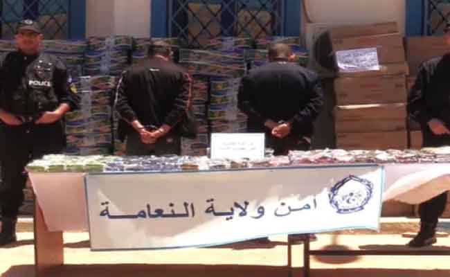 Interpellation de 2 individus en possession de près de 40 quintaux de chamma contrefaite à Naâma