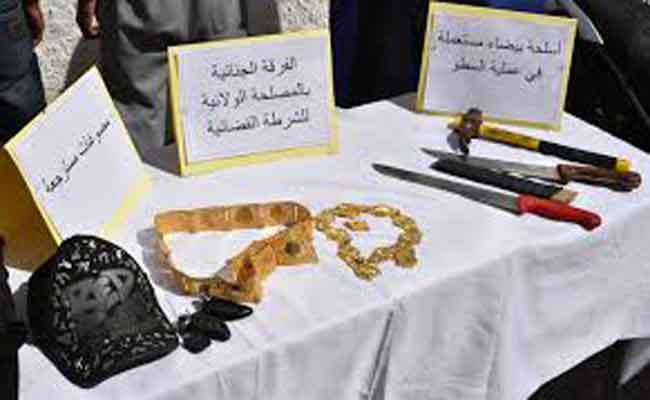 Guelma : 3 individus interpellés après une tentative de vol de bijoux