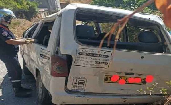 Chute d&rsquo;un bus d&rsquo;un ravin fait un mort et 3 blessés à Béjaïa