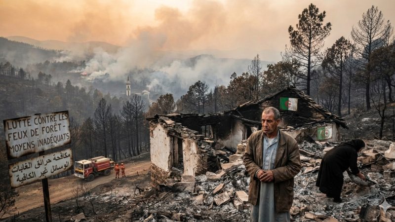 Incendies en Algérie : l&rsquo;État brandit la thèse du sabotage pour masquer son incurie logistique