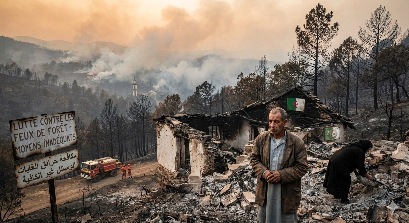 Incendies en Algérie : l&rsquo;État brandit la thèse du sabotage pour masquer son incurie logistique