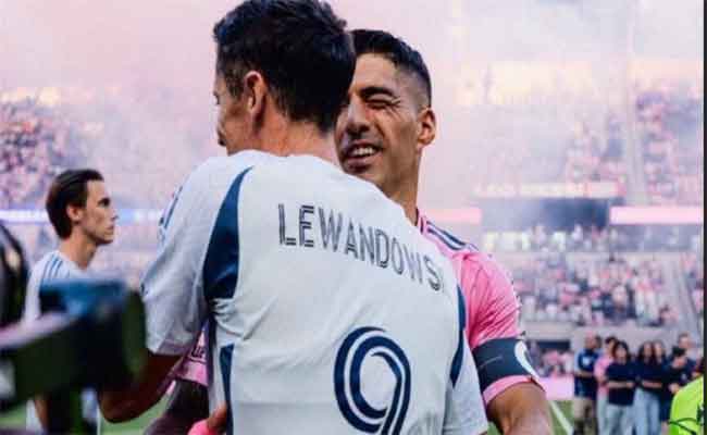 Inter Miami s&rsquo;impose grâce à Suarez, Lewandowski débute par une défaite
