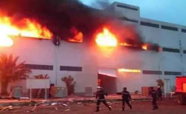 Incendie dans une usine de transformation de plastique à Constantine fait 8 blessés