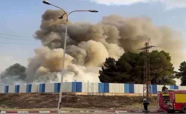 Déclenchement d&rsquo;un incendie dans un entrepôt de matières plastiques à la zone industrielle de Sétif