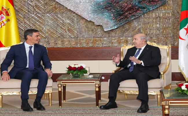 Tebboune reçoit le Président du gouvernement espagnol