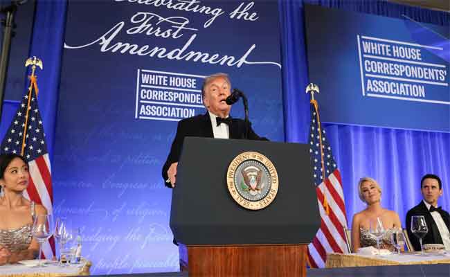 Trump au dîner des correspondants : entre appel contre la violence politique et nouvelles attaques contre les médias