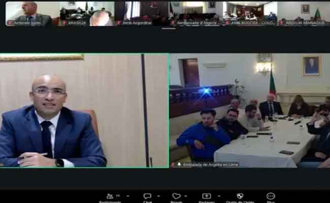 Sofiane Chaïb organise une réunion à distance avec la communauté algérienne en Amérique centrale et du Sud