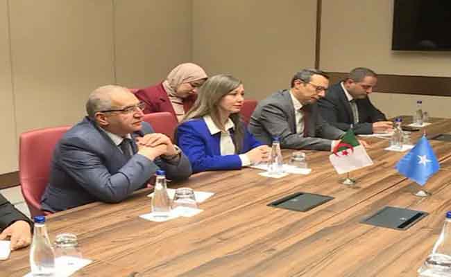 Réception de Khalida Boufedeche par le Président somalien