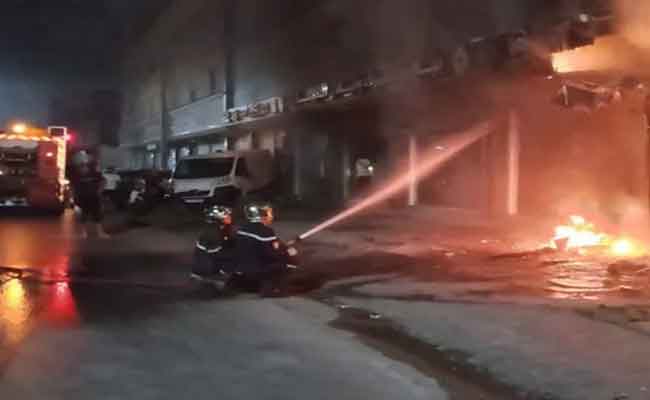 Incendie dans un showroom automobile à Chlef