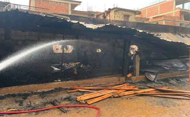 Incendie dans un atelier de menuiserie à Blida
